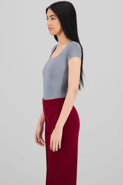 Shasa Double Layer Square Neck Bodysuit