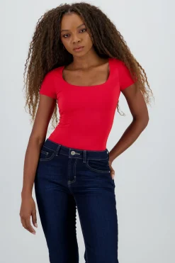 Shasa Double Layer Square Neck Bodysuit