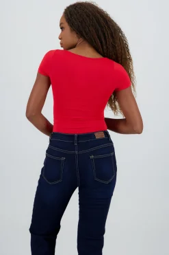 Shasa Double Layer Square Neck Bodysuit