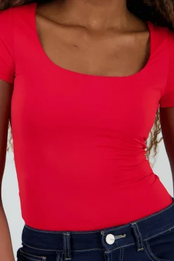 Shasa Double Layer Square Neck Bodysuit