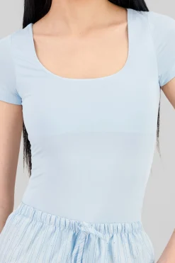 Shasa Double Layer Square Neck Bodysuit