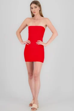 Shasa Double Layered Bandeau Mini Dress