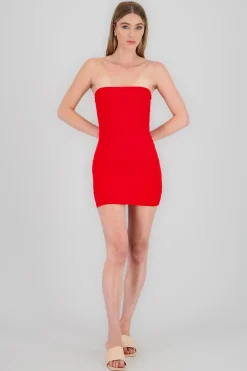 Shasa Double Layered Bandeau Mini Dress