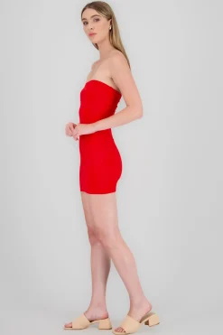Shasa Double Layered Bandeau Mini Dress