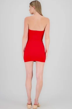 Shasa Double Layered Bandeau Mini Dress