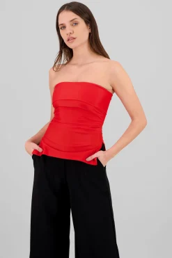 Shasa Double Neckline Tube Top