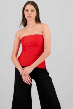 Shasa Double Neckline Tube Top