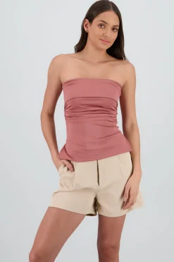 Shasa Double Neckline Tube Top