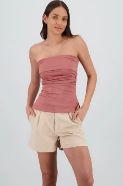 Shasa Double Neckline Tube Top