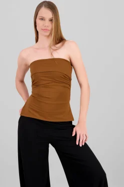 Shasa Double Neckline Tube Top