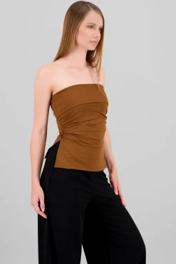 Shasa Double Neckline Tube Top