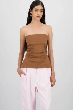Shasa Double Neckline Tube Top