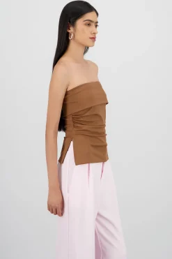 Shasa Double Neckline Tube Top