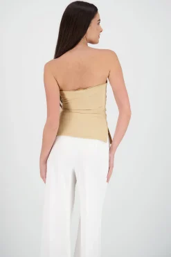 Shasa Double Neckline Tube Top