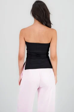 Shasa Double Neckline Tube Top