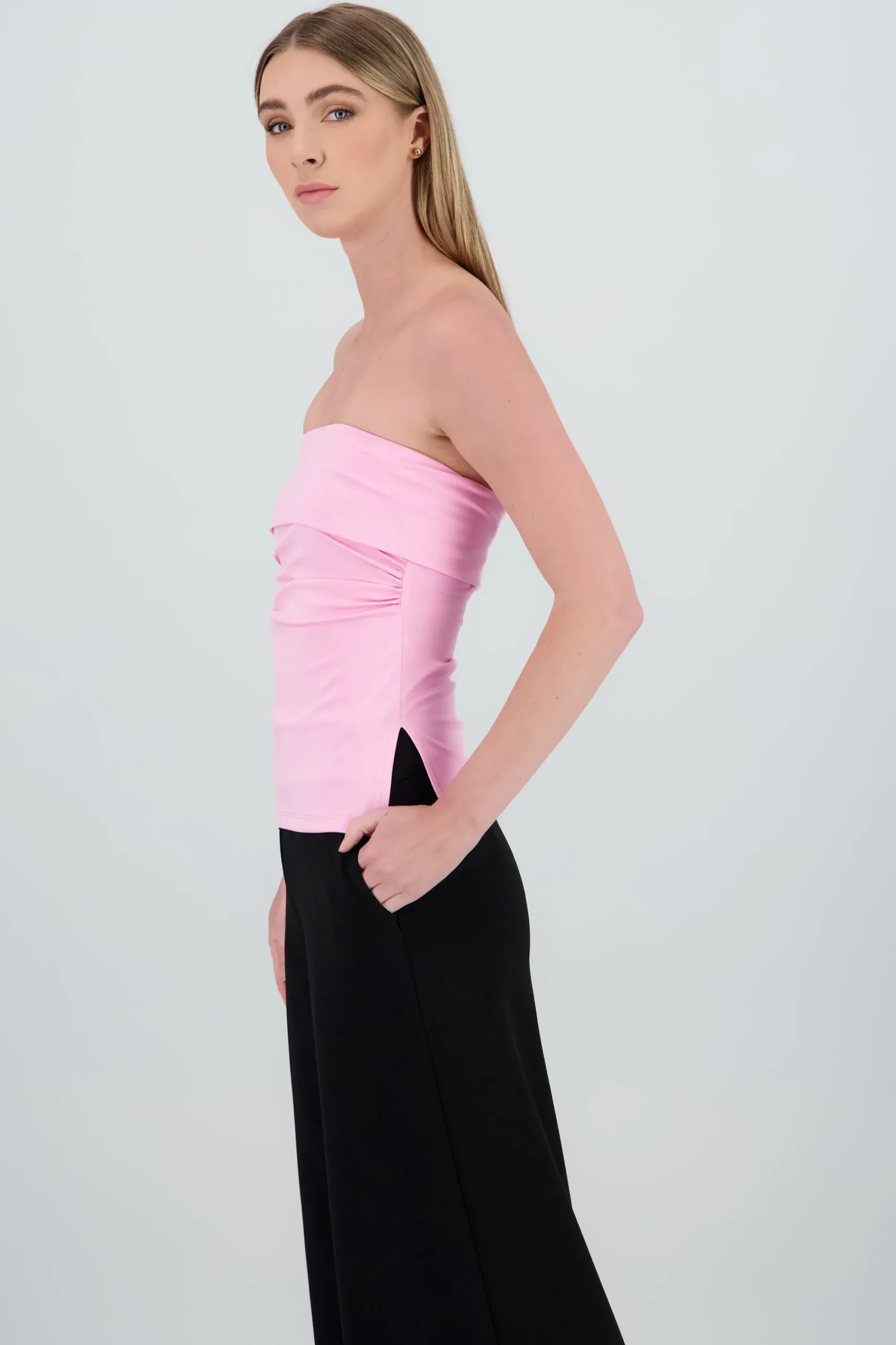 Shasa Double Neckline Tube Top