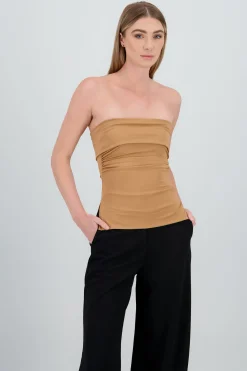 Shasa Double Neckline Tube Top