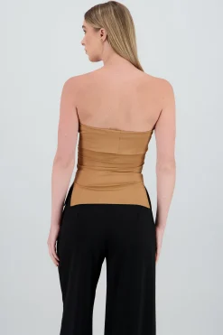 Shasa Double Neckline Tube Top