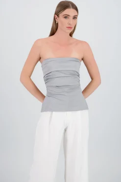 Shasa Double Neckline Tube Top