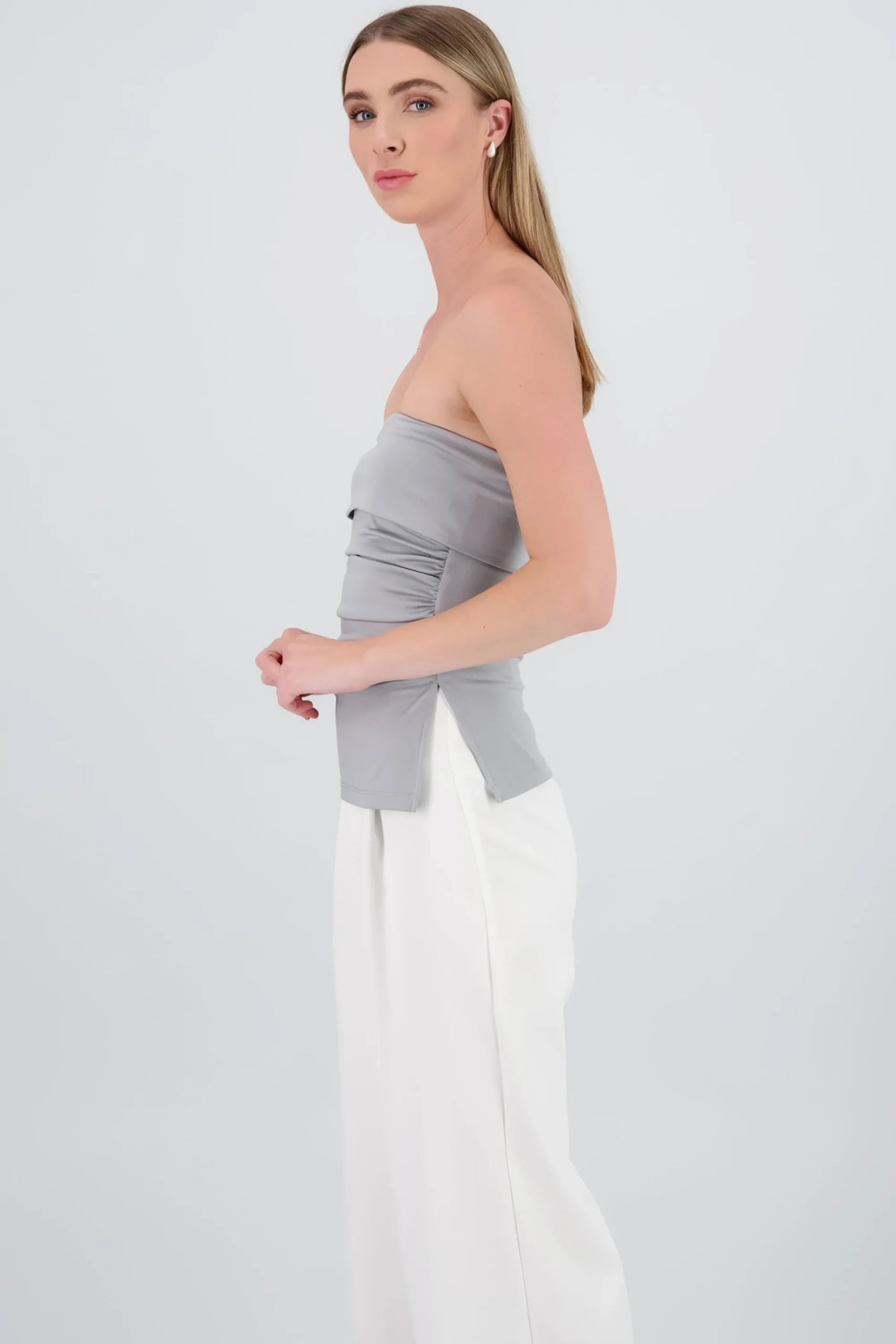 Shasa Double Neckline Tube Top