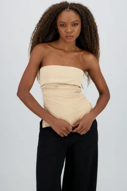 Shasa Double Neckline Tube Top