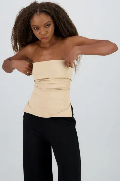 Shasa Double Neckline Tube Top