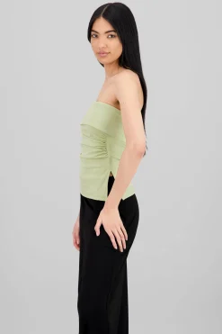 Shasa Double Neckline Tube Top