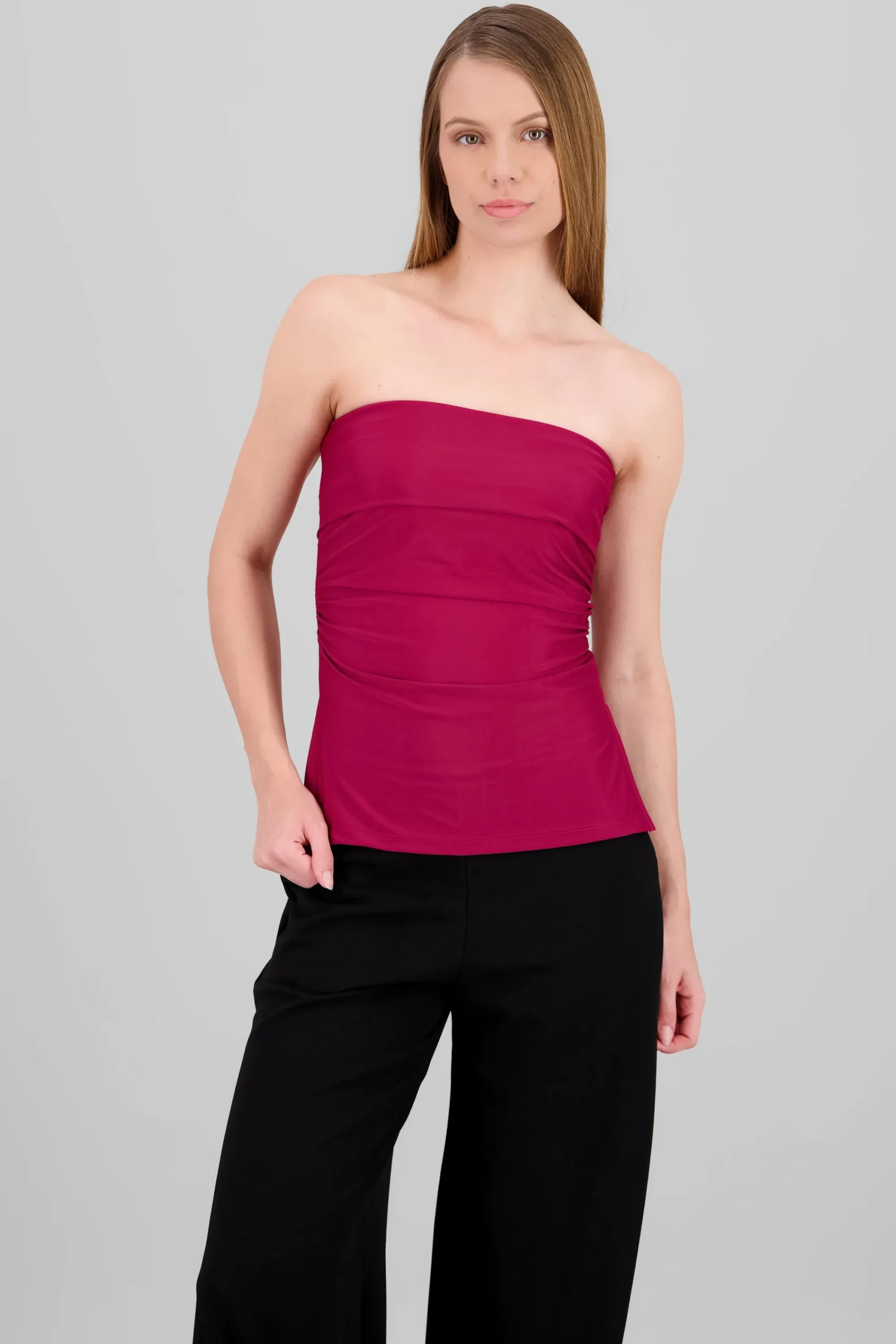 Shasa Double Neckline Tube Top