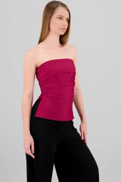 Shasa Double Neckline Tube Top