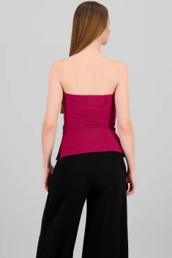 Shasa Double Neckline Tube Top