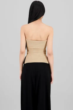 Shasa Double Neckline Tube Top