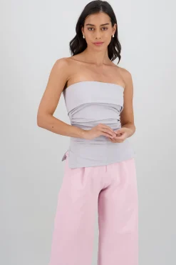 Shasa Double Neckline Tube Top
