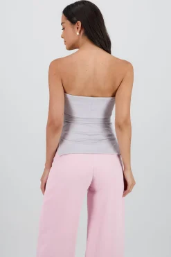 Shasa Double Neckline Tube Top