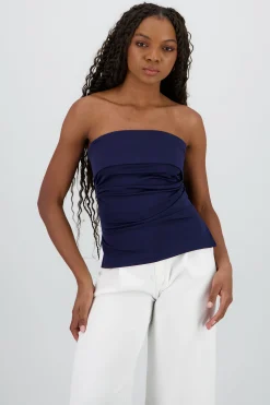 Shasa Double Neckline Tube Top