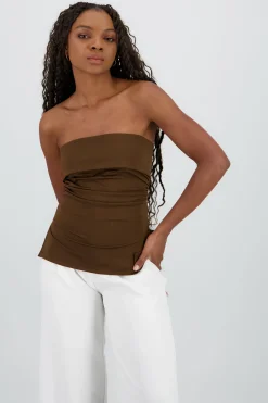 Shasa Double Neckline Tube Top