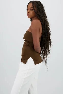 Shasa Double Neckline Tube Top
