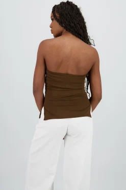 Shasa Double Neckline Tube Top