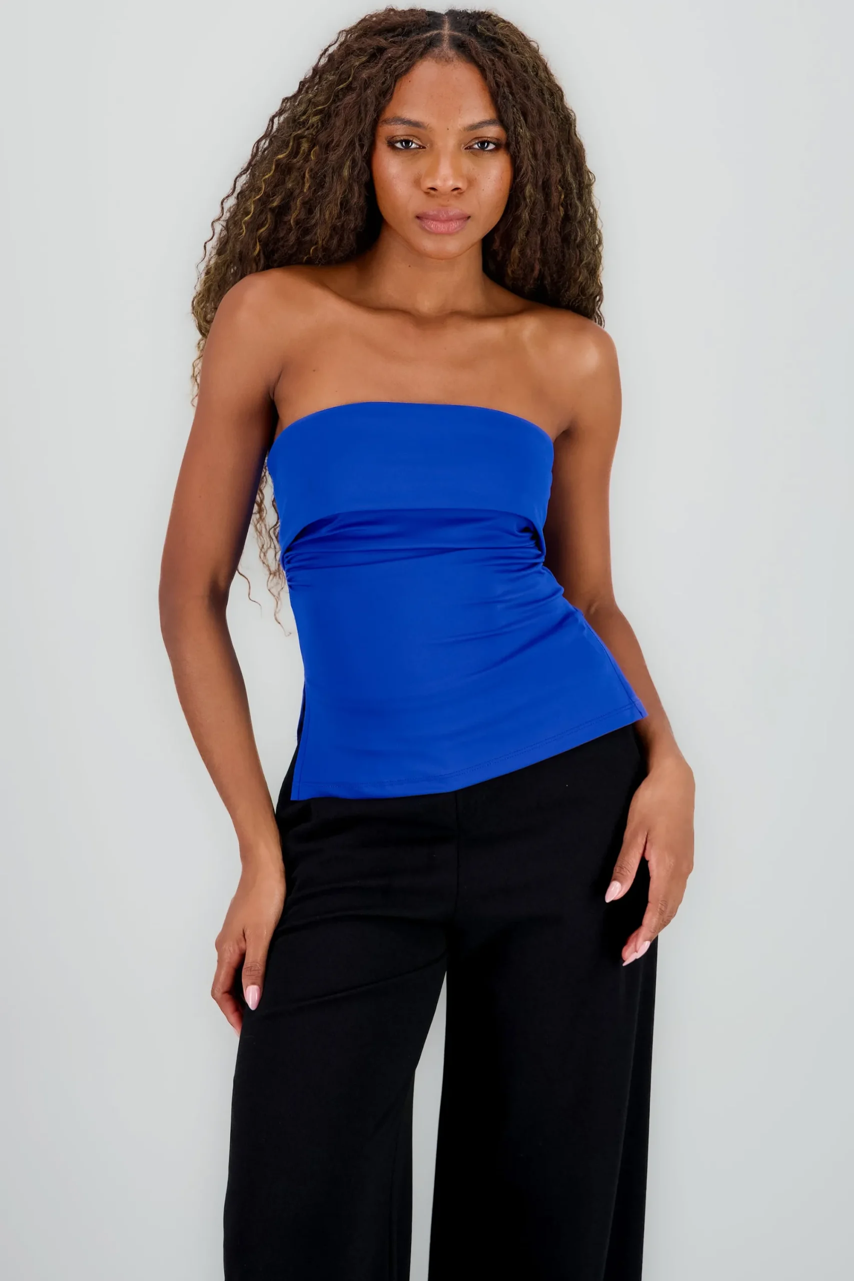 Shasa Double Neckline Tube Top