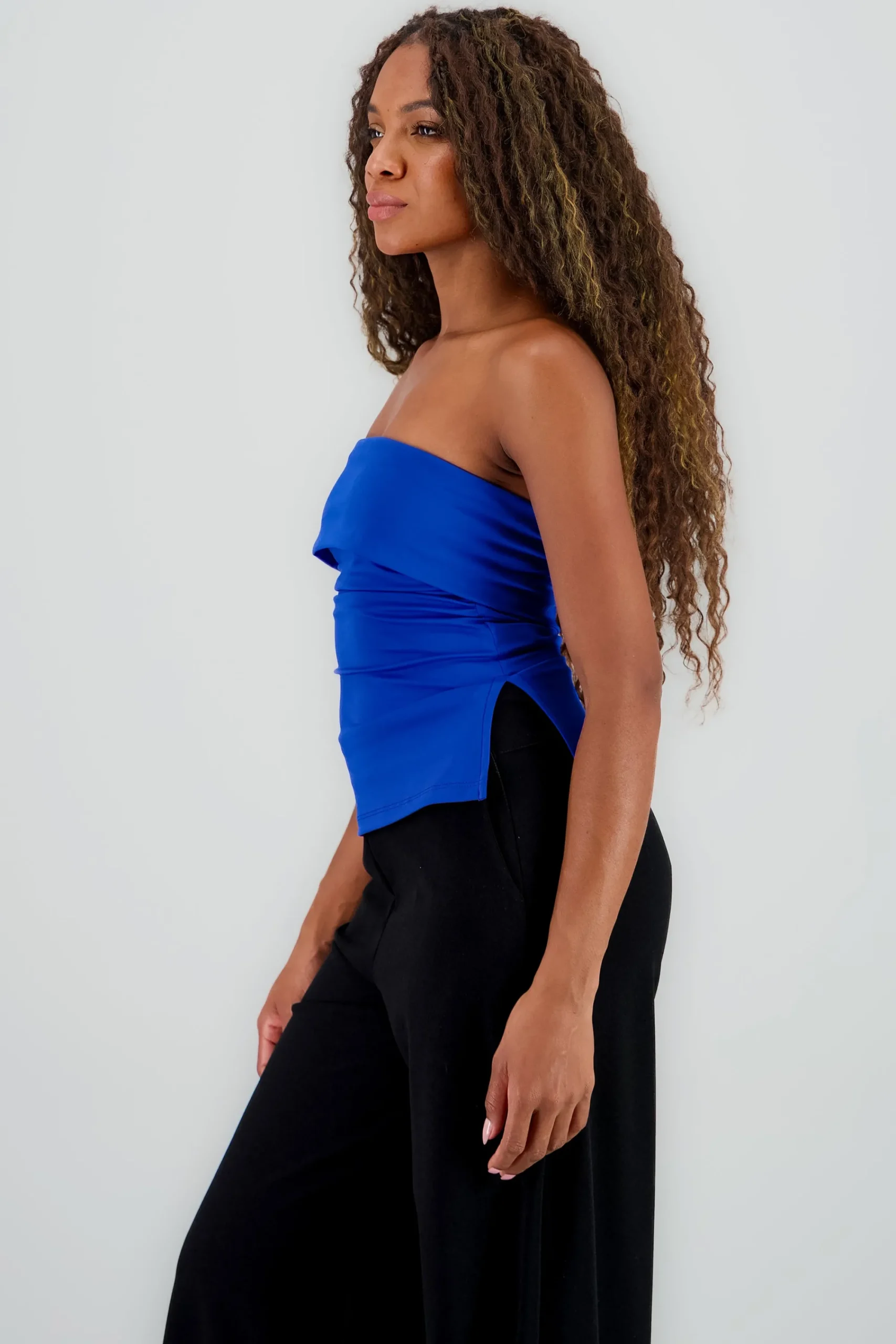 Shasa Double Neckline Tube Top