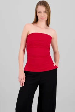 Shasa Double Neckline Tube Top