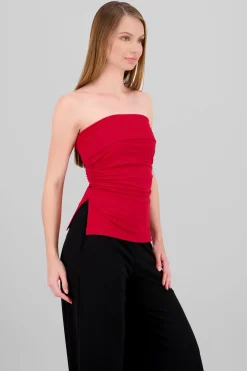 Shasa Double Neckline Tube Top