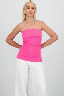 Shasa Double Neckline Tube Top