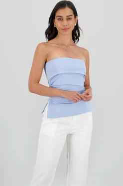 Shasa Double Neckline Tube Top