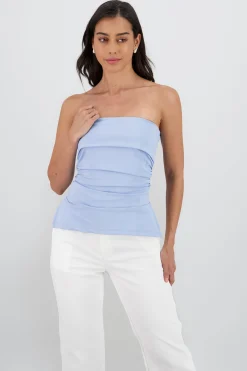 Shasa Double Neckline Tube Top