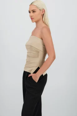 Shasa Double Neckline Tube Top
