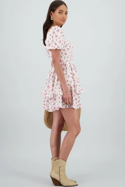 Shasa Double Ruffle Detail Dress