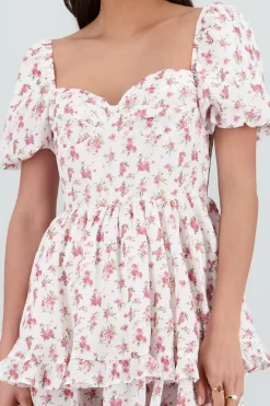 Shasa Double Ruffle Detail Dress