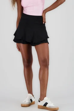 Shasa Double Ruffle Mini Skirt