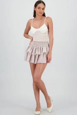 Shasa Double Ruffle Skirt