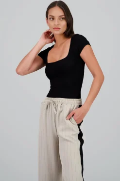 Shasa Double-Layer Square Neck Bodysuit